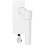 Draaikiep Piet Boon ONE afsluitbaar PBL20F-DKLOCK mat wit