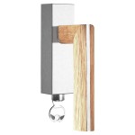 Draaikiep Piet Boon TWO afsluitbaar PBL22-DKLOCK RVS/eiken