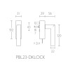 Draaikiep Piet Boon TWO afsluitbaar PBL23-DKLOCK RVS