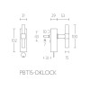 Draaikiep Piet Boon ONE afsluitbaar PBT15-DKLOCK PVD mat zwart