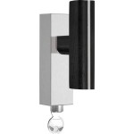 Draaikiep Piet Boon TWO afsluitbaar PBT22-DKLOCK RVS/eiken zwart