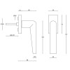 Draaikiep Piet Boon INC PBI102-DK PVD mat zwart links