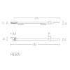 Raamuitzetter Piet Boon ONE PB305 RVS