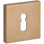 Sleutelrozet Bauhaus-Style verdekt messing getrommeld