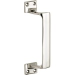 Deurgreep Art-deco verkropt glans nikkel