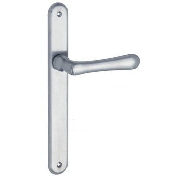 Deurkruk Linea langschild mat chroom