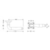 Deurklink Bonton rond rozet messing / palissander Deurklink Bonton rond rozet messing / palissander