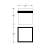 Deurbuffer Bauhaus glans chroom