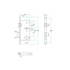 Magnetisch projectslot Zwart Profielcilinderslot