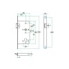 Magnetisch projectslot RVS loopslot