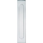 Briefplaat Verticaal glans chroom