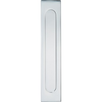 Briefplaat Verticaal glans chroom