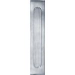 Briefplaat Verticaal mat chroom