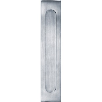 Briefplaat Verticaal mat chroom