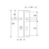 Veiligheidsset Bauhaus glans chroom/glans nikkel achterdeur KT