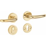 Veiligheidsset Halfsabel Elegant messing ongelakt KT achterdeur