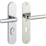 Veiligheidsset Padania glans nikkel/glans chroom KT achterdeur
