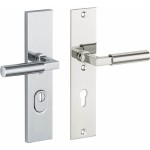 Veiligheidsset Bauhaus glans chroom/glans nikkel achterdeur KT