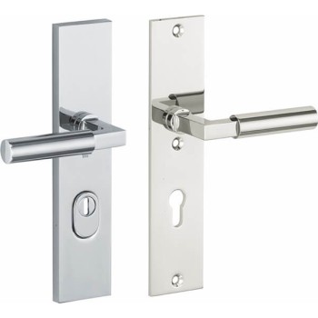Veiligheidsset Bauhaus glans chroom/glans nikkel achterdeur KT