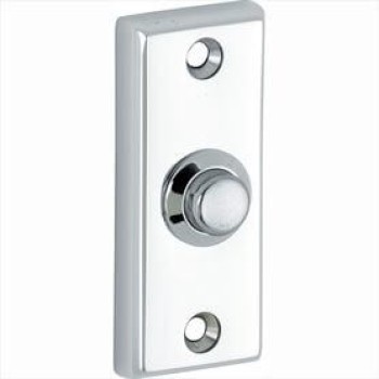 Beldrukker Elegant Ret glans chroom