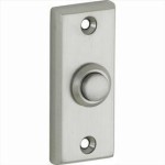 Beldrukker Elegant Ret mat nikkel titaan