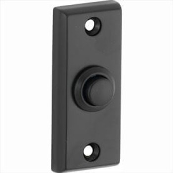 Deurbel Elegant ret mat zwart