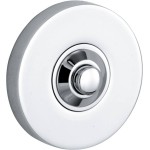 Beldrukker Vivo rond glans chroom