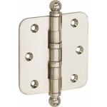 Kogellager scharnier 89x89 glans nikkel bol
