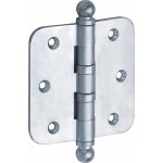 Kogellager scharnier 89x89 mat chroom bol
