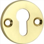 Cilinderrozet SKG Elegant BI messing ongelakt