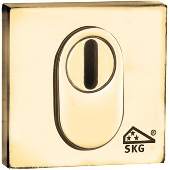 Cilinderrozet SKG Bauhaus BU messing ongelakt KT