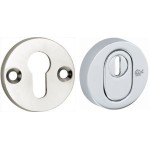 Veiligheidscilinderrozet SKG Elegant glans nikkel/glans chroom