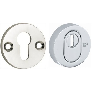 Veiligheidscilinderrozet SKG Elegant glans nikkel/glans chroom
