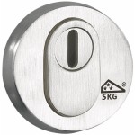 Cilinderrozet SKG Elegant BU mat nikkel titaan KT