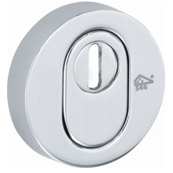 Cilinderrozet SKG Elegant BU glans chroom KT