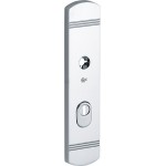 Veiligheidsschild Art Deco BU glans chroom KT