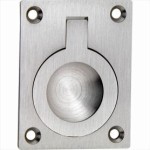Luikring rechthoekig 60x47mm mat nikkel ongelakt