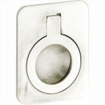 Luikring verdekt 60x47mm glans nikkel