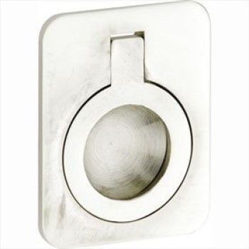 Luikring verdekt 60x47mm glans nikkel