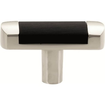 Meubelknop Dual glans nikkel