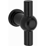 Meubelknop Chemin de Fer mat zwart 47x9mm
