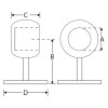 RVS eindsteun bol 38mm