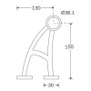 RVS Armsteun 38mm