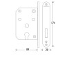 Mauer-Artitec kastslot PC glans chroom