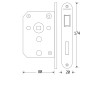 Mauer-Atitec toiletslot glans chroom