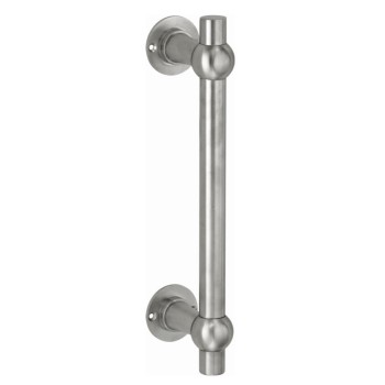 Voordeurgreep Chemin de Fer 300mm x 22mm mat nikkel titaan