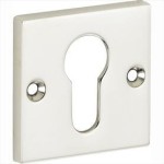 Cilinderrozet Bauhaus-Style glans nikkel