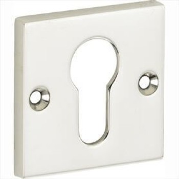 Cilinderrozet Bauhaus-Style glans nikkel