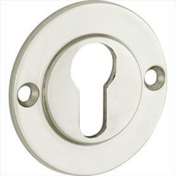 Cilinderrozet Chemin de Fer 50mm glans nikkel