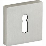 Sleutelrozet Bauhaus-Style mat nikkel ongelakt verdekt